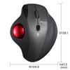 Sanwa Supply MA-BTTB186BK Bluetooth Trackball (Silent, 5 Buttons, Thumb Operation)