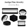 Auriga Fine Jewelry Titanium Polished and Hammered 8mm Beveled Edge