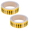 PATIKIL Flow Arrow Tape, 2 Roll Polyethylene Pipe Marking Sticker