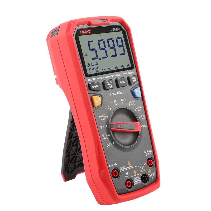 UNI-T Digital Multimeter UT61B+ True RMS AC/DC Voltage Current Resistance