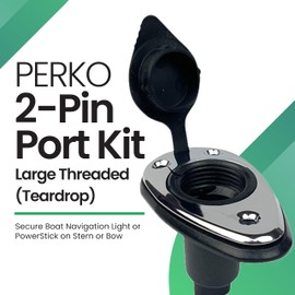 YOLOtek Veteran Owned - PERKO Port Kit - Secure Boat Navigation Lights for Stern or Bow - Boat Accessories (Teardrop)