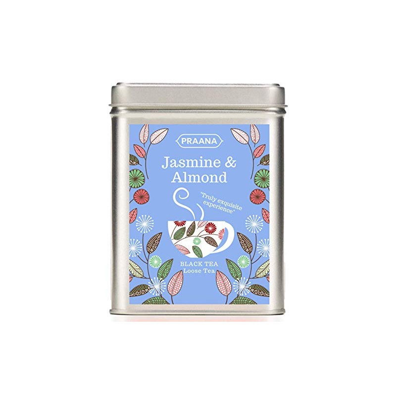 PRAANA TEA - Black Tea with Jasmine Buds and Almond