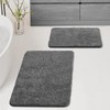 Bathroom Rugs Sets 2 Piece,Extra Soft Microfiber Bath Mats Set,Non-Slip