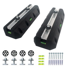 Mini Split Bracket for 7000-36000BTU AC Mounting Bracket Base,Heavy-Duty Condenser Pad for Air Conditioners Condensers Rubber Isolator Mount Anti-Vibration Ground Stand Mount Outside (7000-36000BTU)