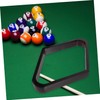 Sosoport Rhomb Billiard Rack Sturdy Wood Pool Ball Holder for