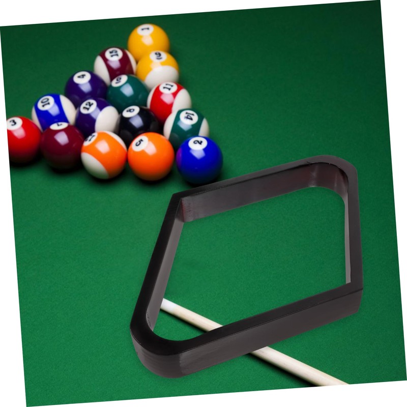 Sosoport Rhomb Billiard Rack Sturdy Wood Pool Ball Holder for