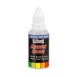 US Art Supply Clear Gloss Acrylic Airbrush Paint (1 oz) - Protective Top Coat for Acrylic Painting, Paper, Canvas, Wood & Fabric