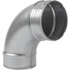HVAC OV 90° Degree Ø4 Inch Elbow Bend Duct Connector