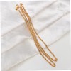 NUOBESTY Fashion Gold Metal Chain Necklace 6pcs for Women's Jewelry