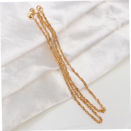 NUOBESTY Fashion Gold Metal Chain Necklace 6pcs for Women's Jewelry Making Sturdy and Long-lasting for Daily Wear Random Style