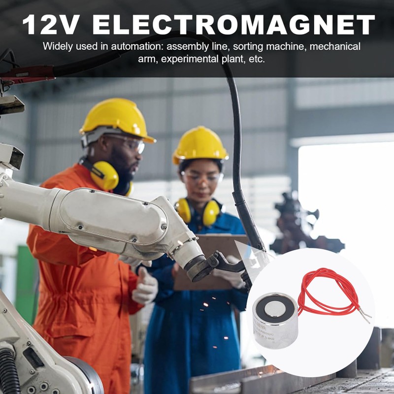 Electromagnet Solenoid Pure Iron Mini Round Suction Cup Electric Lifting