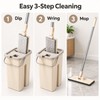 Flat Squeeze Mop with Spin Bucket – Hands-Free Microfiber Floor