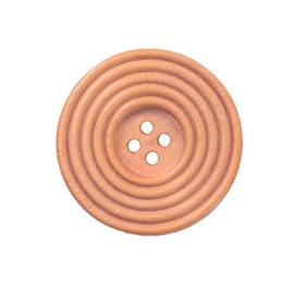 YAKA 30pcs Brown Round Wood Buttons 4 Holes,Craft Buttons for Sewing Clothing, Large Size 40mm 11/2" Sewing Buttons for Crafts