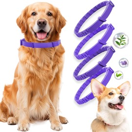 4 Pieza Collar Calmante para Perro con Feromonas | Sedación para Patos Mientras Viajan, Alivia eficazmente la ansiedad y el malestar, Relajan, Efecto 