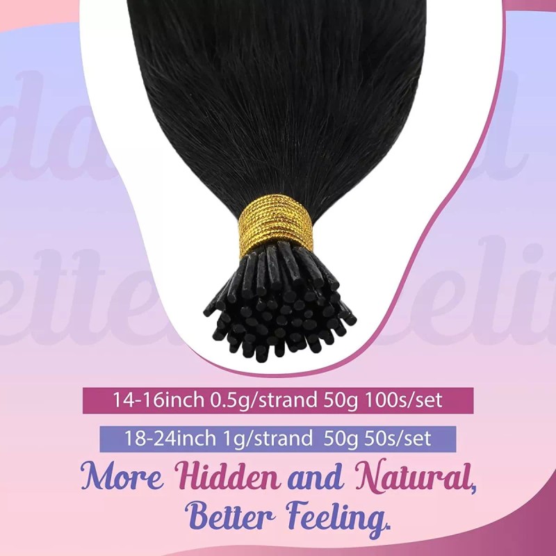 sunny hair Extensiones De Cabello Negro Azabache 22in 50gr