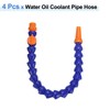 uxcell 4Pcs G3/8" Thread Flexible Water Oil Coolant Pipe Hose,