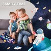 24 Sheets Space Stickers for Kids Reusable Planet Rocket Star
