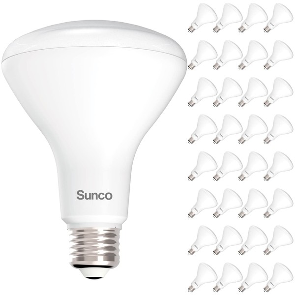 Sunco Lighting 32 Pack BR30 LED Bulbs Indoor Flood Lights 11W Equivalent 65W, 5000K Daylight, 850 LM, E26 Base, 25,000 Lifetime Hours, Interior Dimmable Recessed Can Light Bulbs - UL & Energy Star
