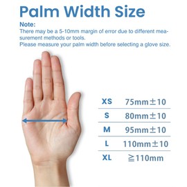 CW LIFE Nitrile Disposable Gloves, Latex Free, Powder Free, Food-grade gloves, blue, Case of 100, Textured (Large)