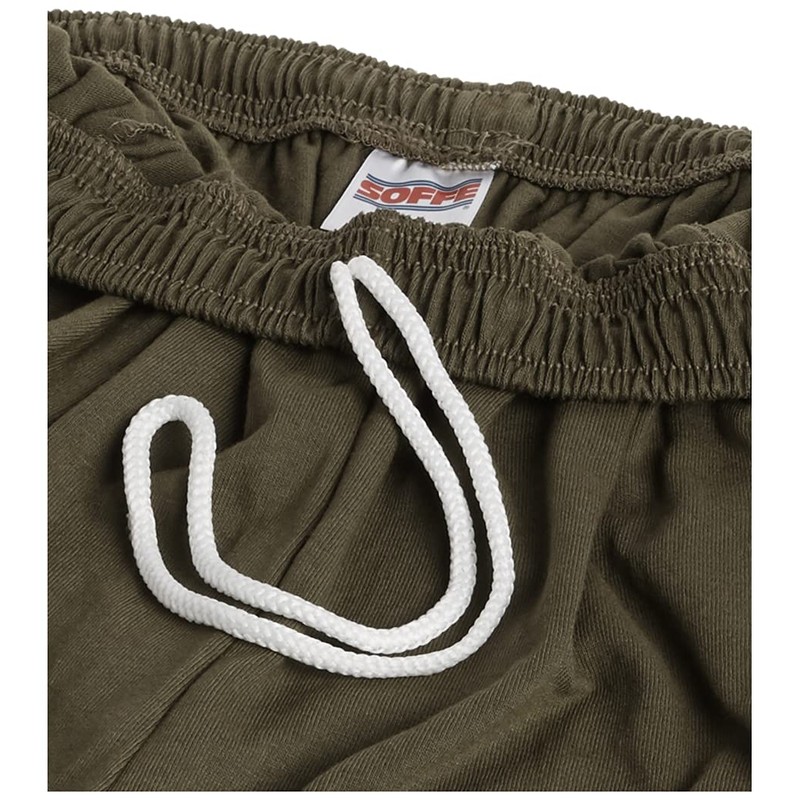 Soffe Men's Classic Cotton Pocket Short Olive Dye Green XX-Large