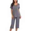 COLORFULLEAF Womens Pajama Sets Summer Pjs Lounge Sets for Women