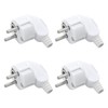 Schuko Plug Angle, Pack of 4 Schuko Angle Plug, 230