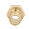sourcingmap 3/4BSP Female Thread 19mm Hose Barb Brass Tubing Coupler