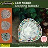 Midwest Products Milestones Decorative Mosaic Leaf Stepping Stone Kit for