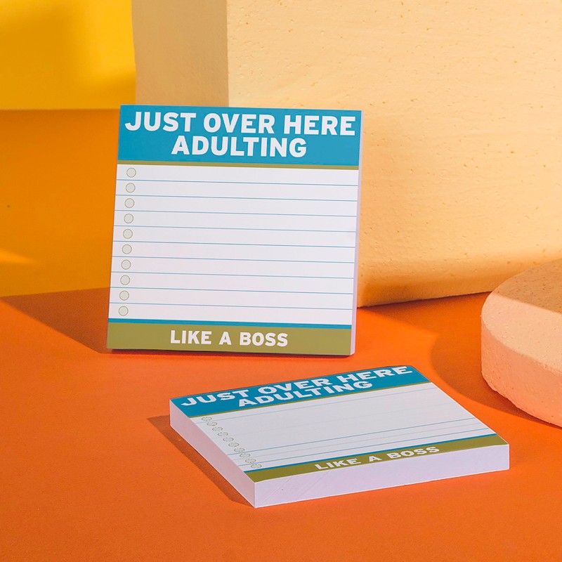 1-Count Knock Knock Adulting Large Sticky Notes (4 x 4-inches)
