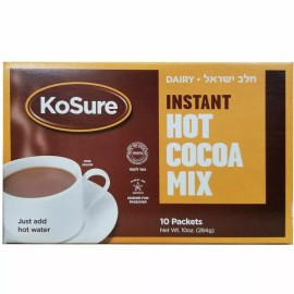 KoSure Instant Hot Cocoa Dairy Chocolate Mix, Kosher, 10 Packets On The Go