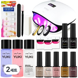 Yuki 48W 79 gel nail C set, 21 types, 2 sets / 유키 48W 79 젤네일 C세트, 21종, 2세트