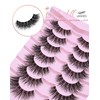Onlyall Wispy Lashes Natural Flared False Eyelashes Fake Lashes WD-8