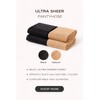 PIOGOWE 2Pack Sheer Tights for Women, 20D Legs, 40D Reinforced