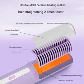 Snblzhef Wireless Straight Hair Combed Ion Hairdressers A Straight Curly Roll Dormitory Electric Combing Combing