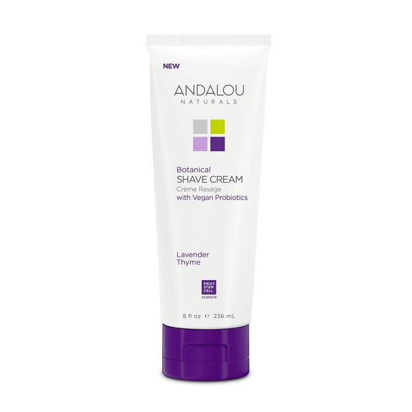 Andalou Naturals Lavender Thyme botanical shave cream, 8 Ounce