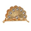 Golden Metal Napkin Holder Exquisite Light Luxury European Style Zinc