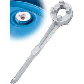Mellbree Bung Wrench, 55 Gallon Drum Wrench Barrel Drum Opener Tool for Opening 10 15 20 30 50 55 Gallon Drum, Fits 2 in and 3/4 in Bung Plug Bung Caps