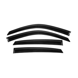 alxiang Acrylic Tape-on 4pcs Window Visors Vent Rain Guard Front Rear Left Right for Honda for Civic 2022-2023 1.5mm-Size Smoke/Tinted Slim Style Adhesive-Attachment Type WD-HC224