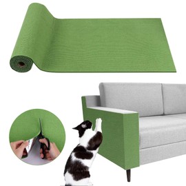 Cat Scratch Couch Furniture Protector, Adhesive Cat Scratch Pad Deterrent for Furniture, DIY Climbing Cat Scratcher Couch Protector from Cat Claws Scratching for Indoor Cat (Green, 39.3x15.8Inch)
