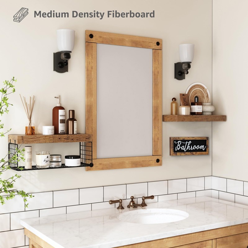 QEEIG ‎Bathroom Shelves Over Toilet - Paper Storage Wall Mounted