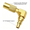 MCAMPAS 8FT Propane Regulator Hose with Safety Shutoff Valve, Low