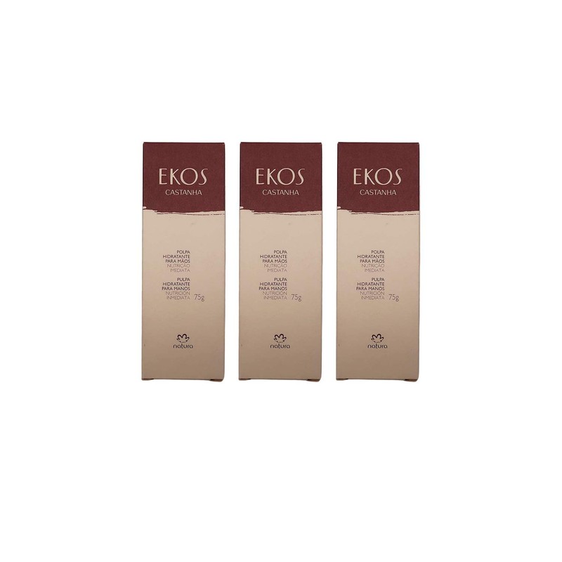 Natura EKOS Crema para Manos de Castaña Kit de 3