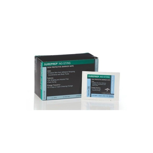 MEDLINE MSC1505 MSC1505Z Sureprep No-Sting Skin Protectant (Pack of 50)