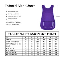 BITALY Universal Ladies Women Various Colour Tabard Apron Overall Kitchen Catering Cleaning Bar Pocket Small Medium Large XL 2XL 3XL sizes (Purple, XXL)