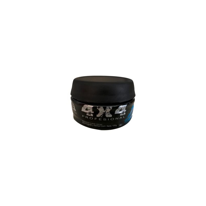 4X4 BALSAMO CERA CON DEPOSITO DE COLOR NEGRO PARA BARBA