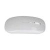 Wireless Mouse Rechargeable DualMode 2.4G Ergonomic Mute Optical Computer Accessories(White