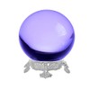 Amlong Crystal Purple Crystal Ball 50mm (2 inch) with Silver