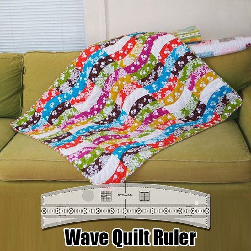 Wave Quilt Ruler Acrylic Waves Edge Ruler DIY Hand Patchwork