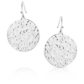 Montana Silversmiths Buffalo Plains Unique US Nickel Design Hypoallergenic French Wire Earrings