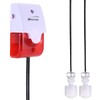 High/Low Water Level Alarm Detection, 120dB Red Strobe Alarm, Water